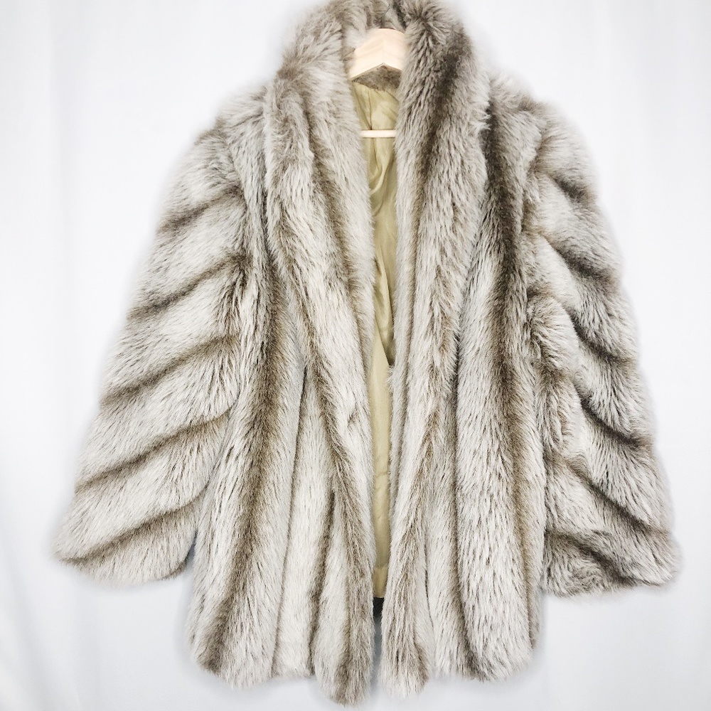 Blair Vintage Faux Fur Coat, Sz M